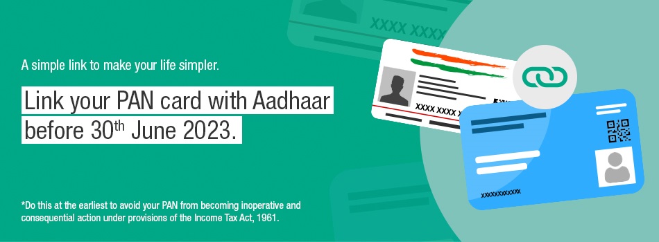 Link your PAN card with Aadhar